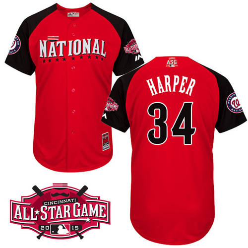 National League Authentic Bryce Harper 2015 All-Star Stitched Jersey